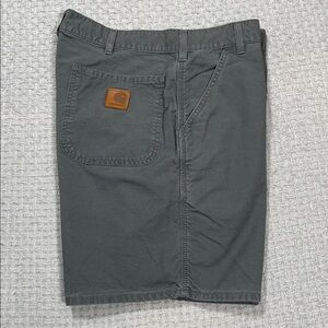 Y2K Carhartt Canvas Utility Shorts Gray  Streetwear B145 VTG 02 Mens Size 36